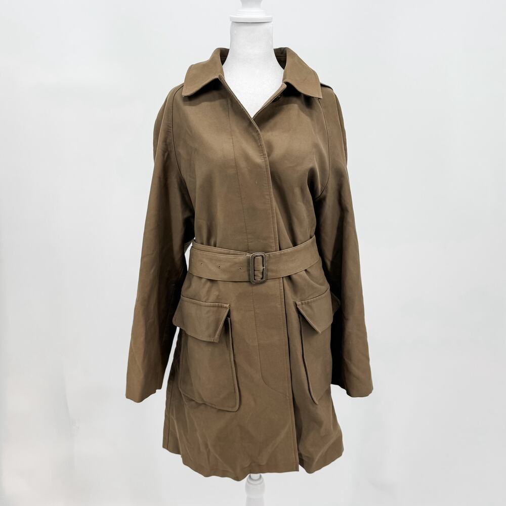 Burberry Coat Duffle Barn Jacket Hooded Utility Winter Womens Large Jocelyn